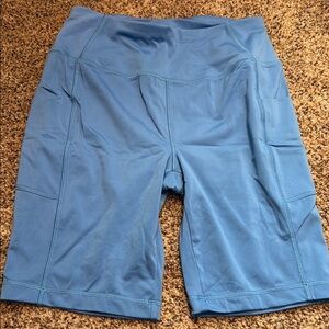 Talbots Blue Bike Shorts Lightweight Athletic Wear